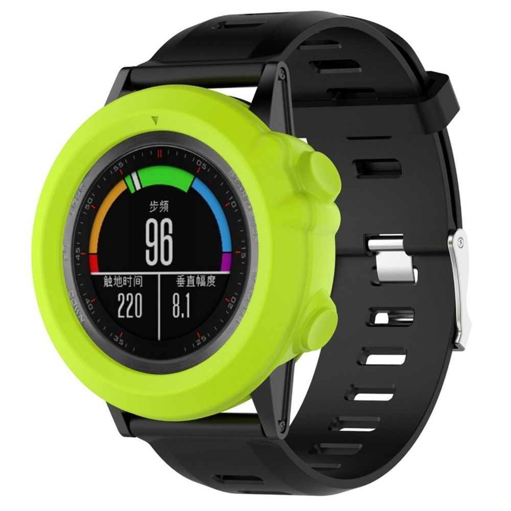 Wewoo - Boîtier de montre Étui de protection en silicone Smart Watch pour Garmin Fenix 3 vert - Accessoires montres connectées