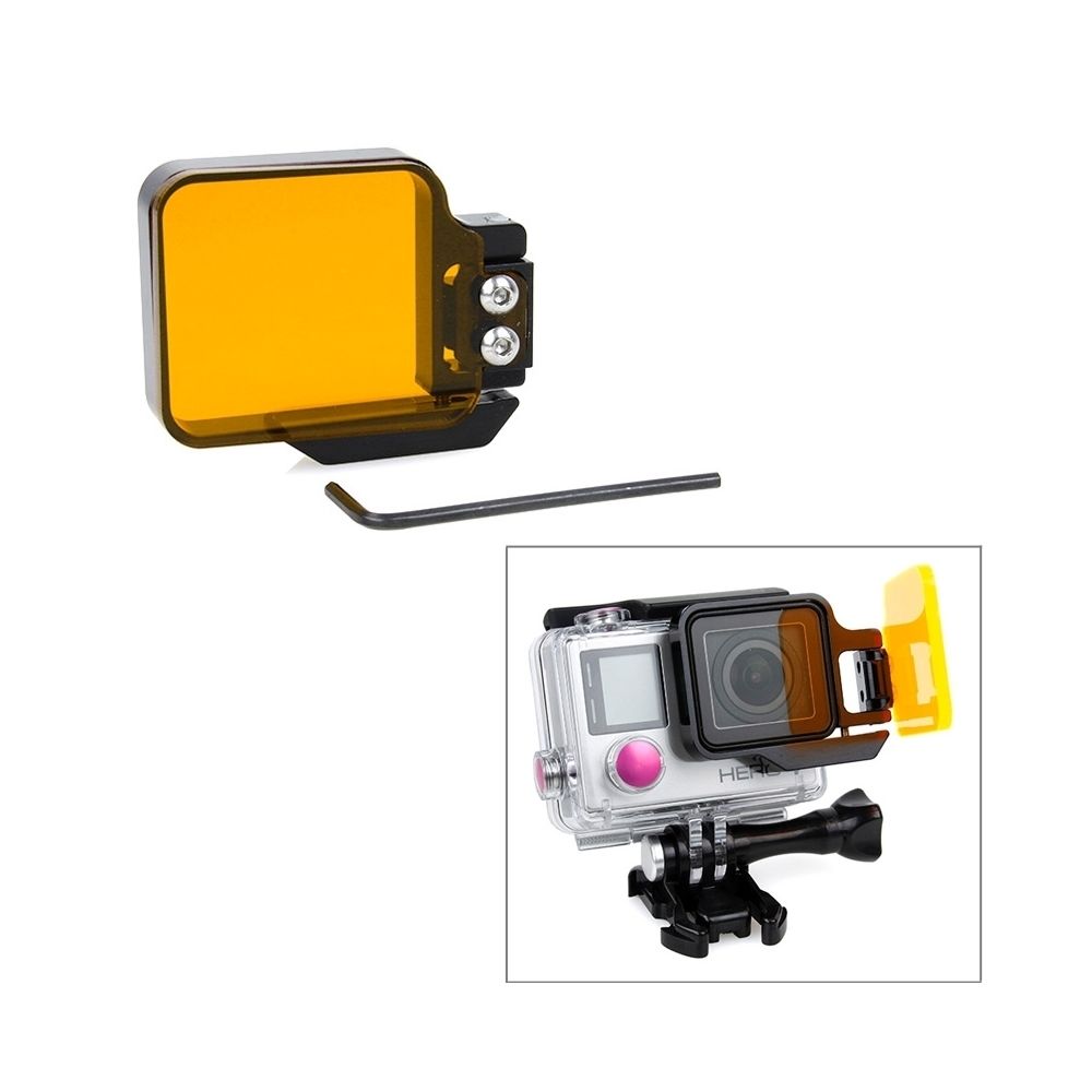 Wewoo - Filtre Orange pour GoPro Hero 4 / 3+ Light Motion Night sous à eau - Caméras Sportives