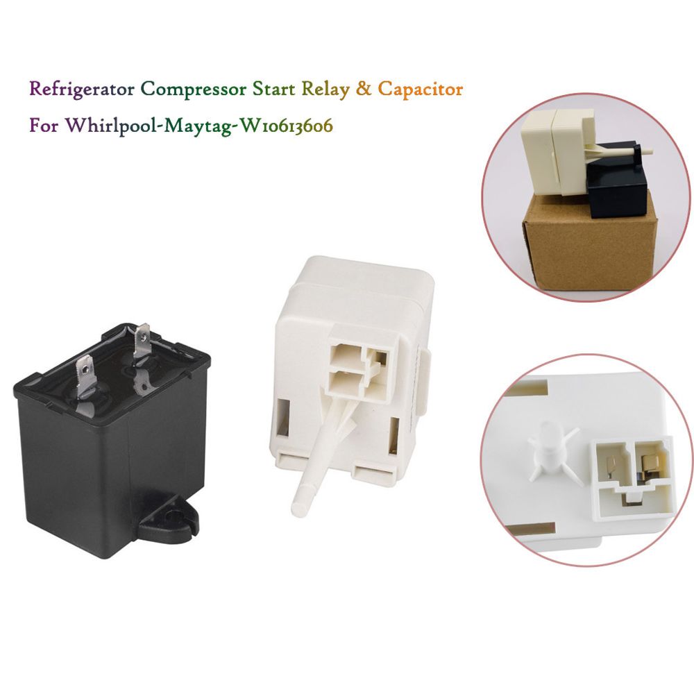 Generic - Réfrigérateur Compresseur Relais de démarrage et condensateur pour Whirlpool-Maytag-W10613606 - Accessoires de motorisation
