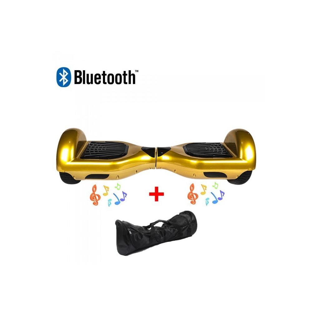 Air Rise - Hoverboard 6,5 Pouces Or Bluetooth+ sac de transport+ télécommande - Gyropode