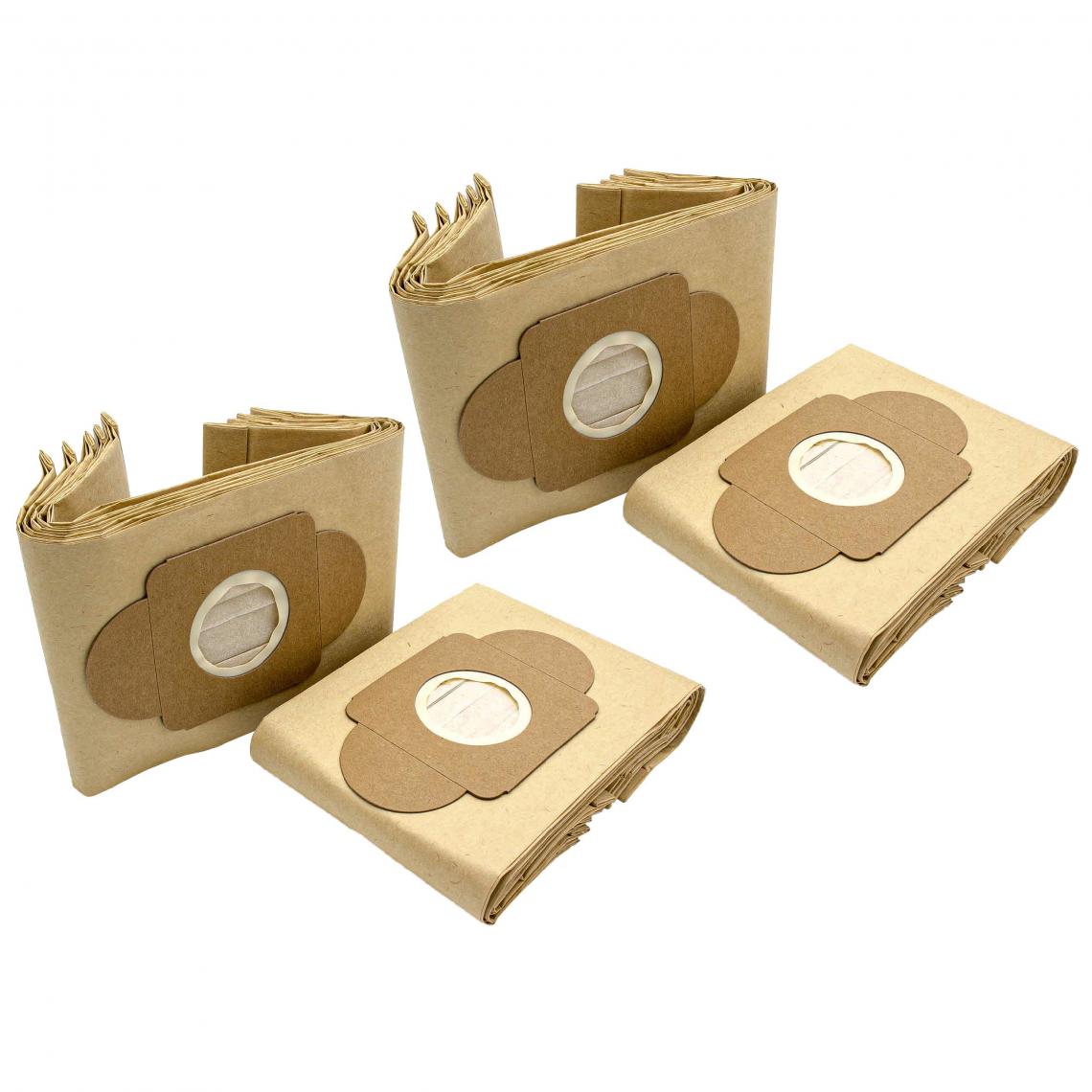 Vhbw - vhbw 20x Sacs compatible avec Wetrok Bantam 6 aspirateur - papier, 21,5cm x 16cm, couleur sable - Accessoire entretien des sols