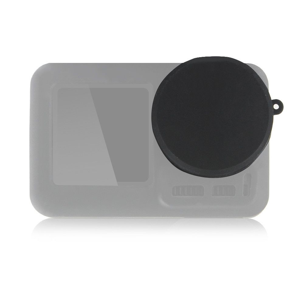 Wewoo - Couvre-objectif de protection en silicone pour Osmo Action Noir - Caméras Sportives