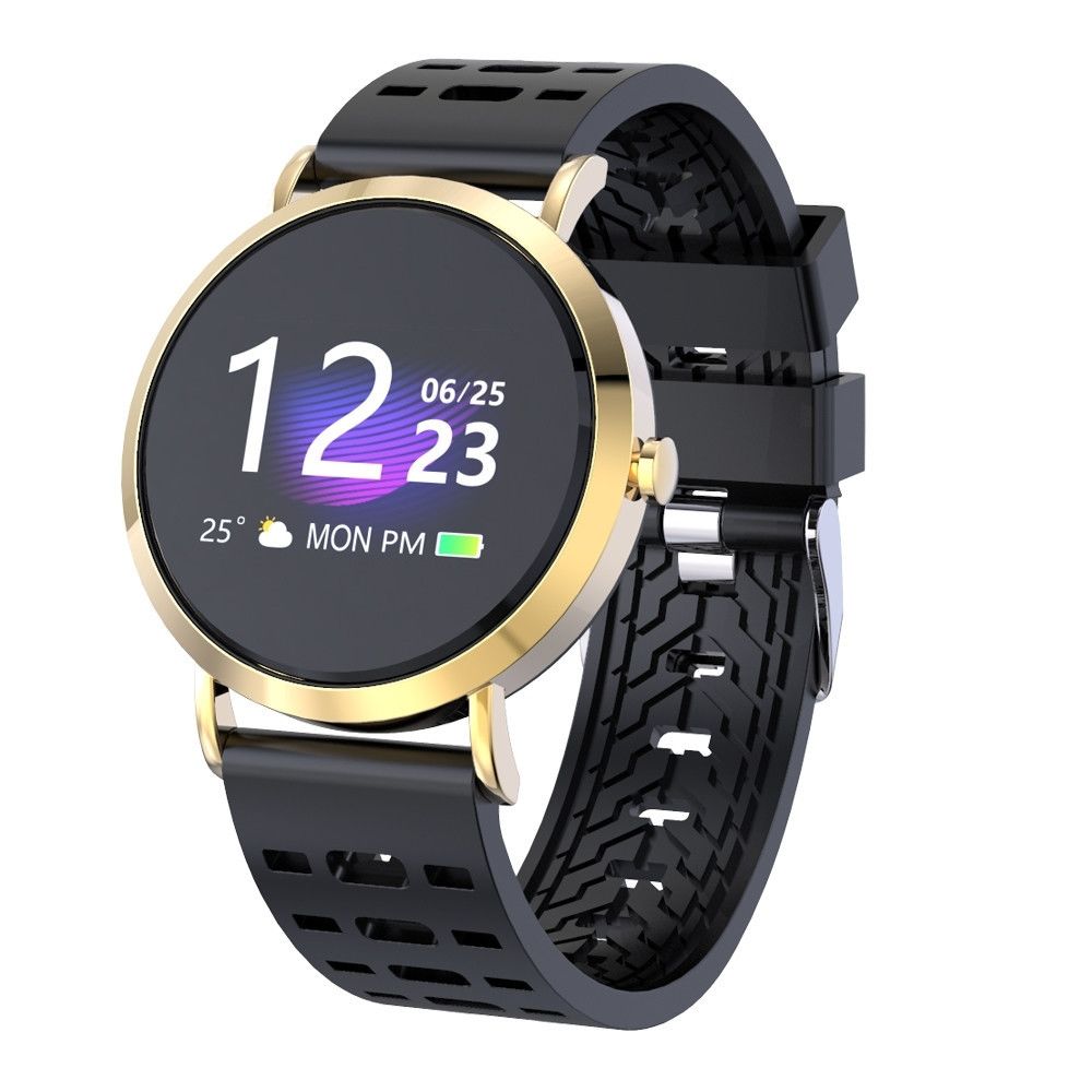 Wewoo - CV08C 1,0 pouces TN écran couleur Smart Bracelet IP67 étanche, bracelet de montre en silicone, rappel d'appel de soutien / surveillance de la fréquence cardiaque / surveillance du sommeil / rappel sédentaire (or) - Bracelet connecté