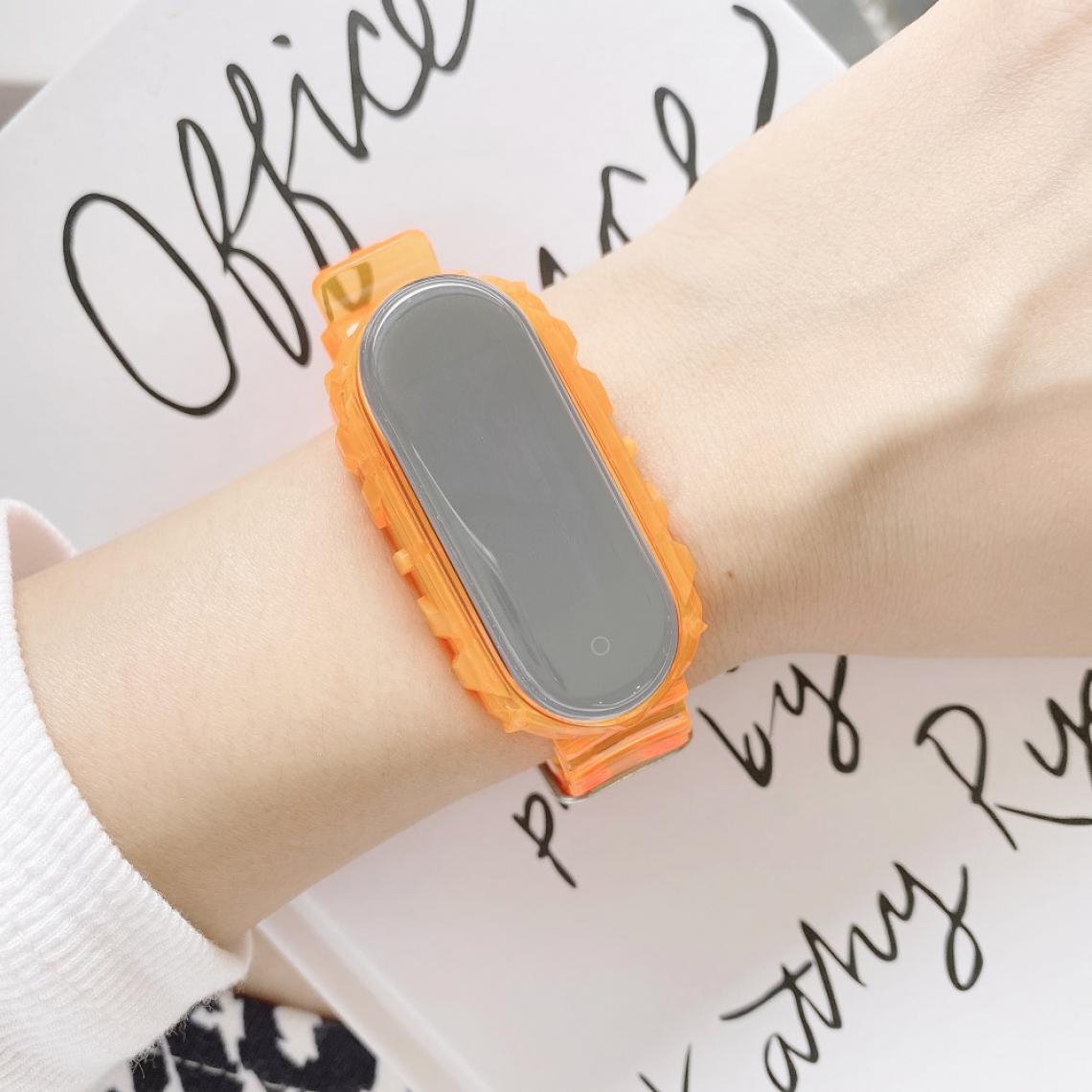 Other - Bracelet en TPU avec sangle orange pour votre Xiaomi Mi Band 3/4/5 - Accessoires bracelet connecté