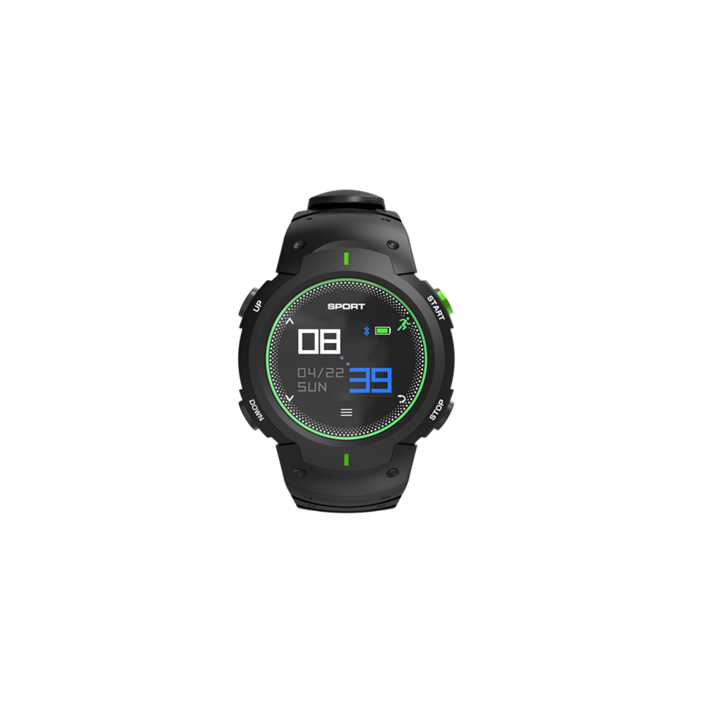 Generic - Smart Watch 3D courbe 50 mètres étanche bracelet de surveillance de la fréquence cardiaque vert - Montre connectée