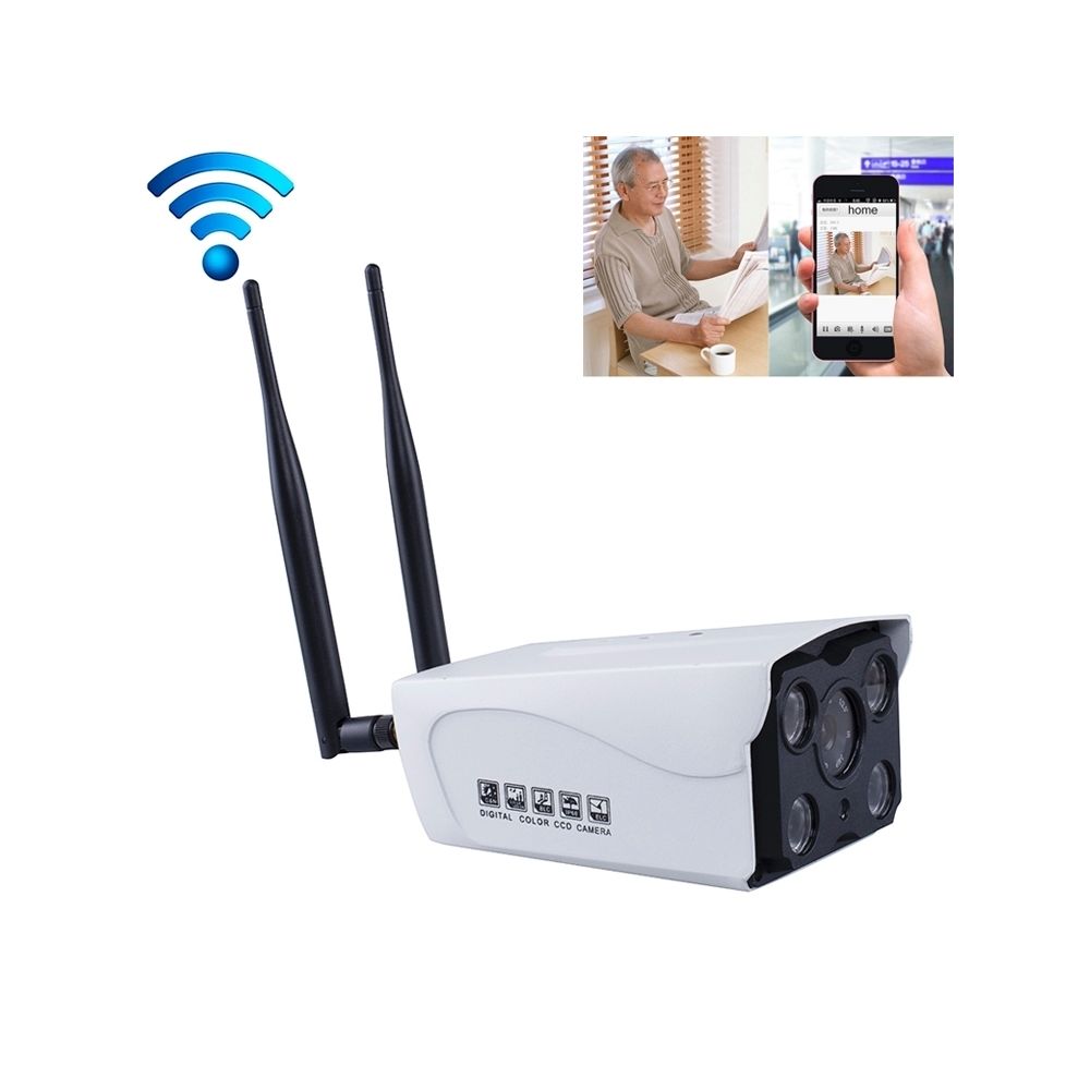 Wewoo - Caméra 1.0MP double IP sans fil antenne intelligente, support de vision nocturne infrarouge & carte TF 64 Go max - Caméra de surveillance connectée