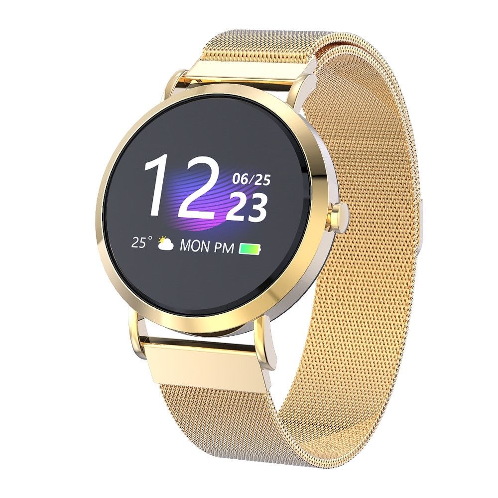 Wewoo - CV08C 1,0 pouces TN écran couleur Smart Bracelet IP67 étanche, bracelet de montre en métal, soutien rappel d'appel / surveillance de la fréquence cardiaque / surveillance du sommeil / rappel sédentaire (or) - Bracelet connecté