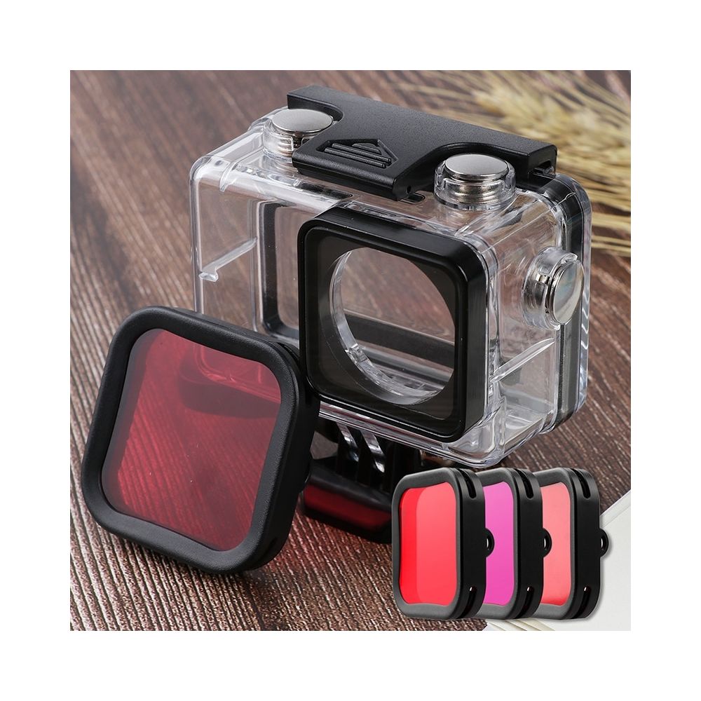Wewoo - Pour Osmo Action Kits de valise de plongée boîtier étanche avec sous-marin rose / rouge / violet - Caméras Sportives