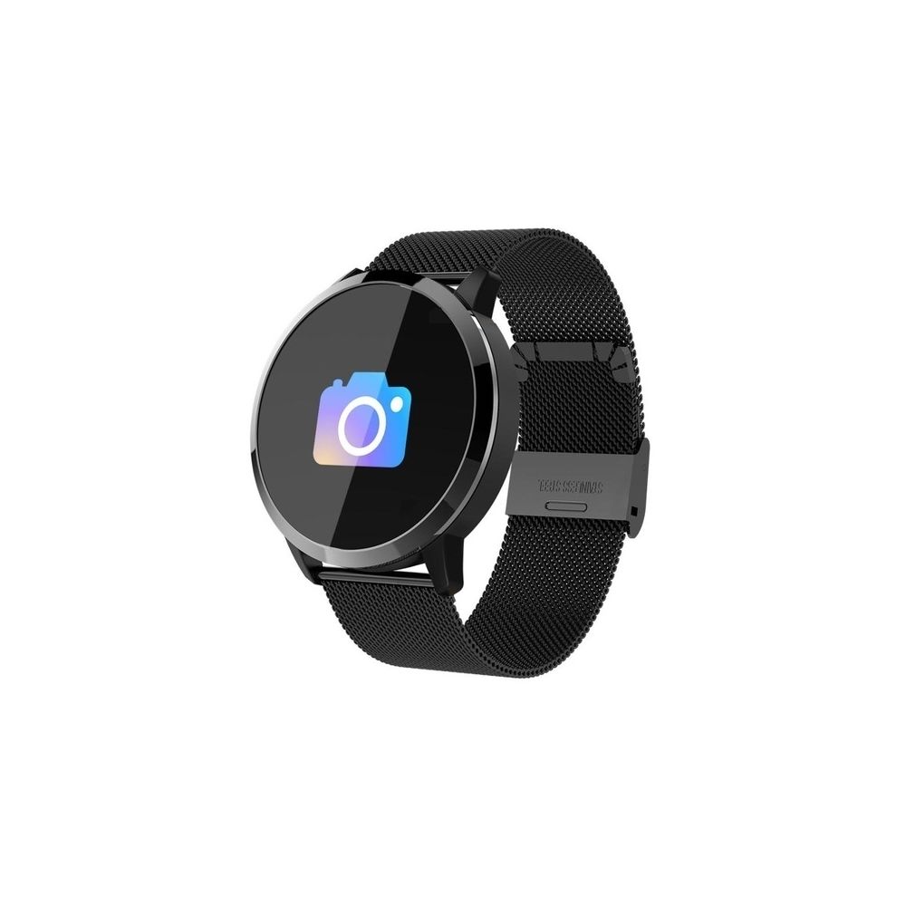 Wewoo - Montre connectée Smartwatch Écran couleur OLED, mode, intelligente IP67 étanche, moniteur de fréquence cardiaque et pression artérielle / oxygène / forme physique (bracelet en acier noir) - Montre connectée