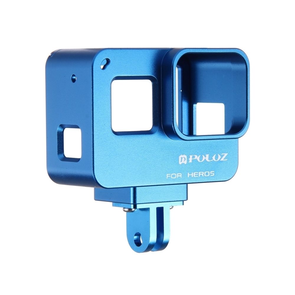 Wewoo - Pour GoPro HERO6 / 5 bleu Logement Shell CNC en alliage d'aluminium Cage de protection avec cadre d'assurance - Caméras Sportives