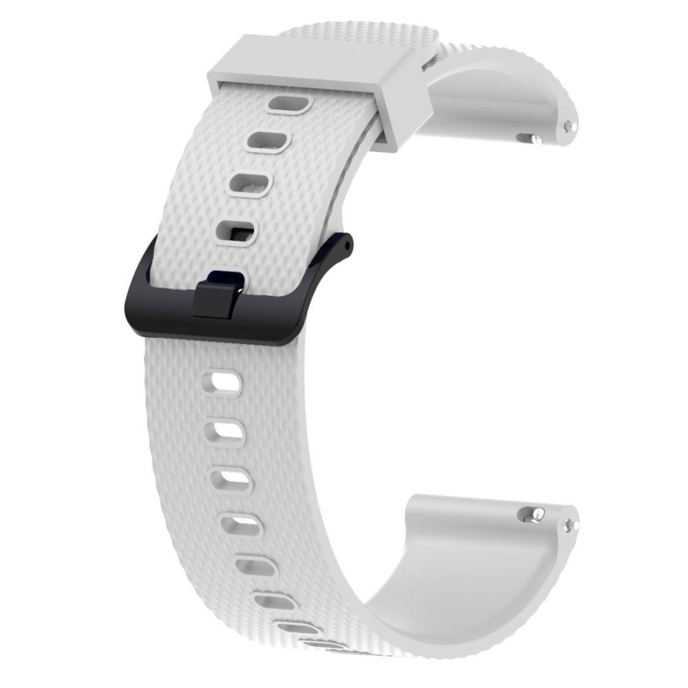 Wewoo - Bracelet pour montre connectée Dragonne Sport en silicone Garmin Vivoactive 3 20mm Blanc - Bracelet connecté