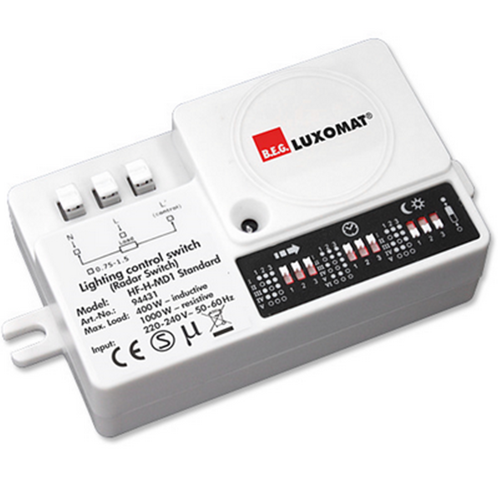Beg Luxomat - BEG LUXOMAT 94431 - Détecteur de mouvement BLANC HF-H-MD1 Standard - Détecteur connecté