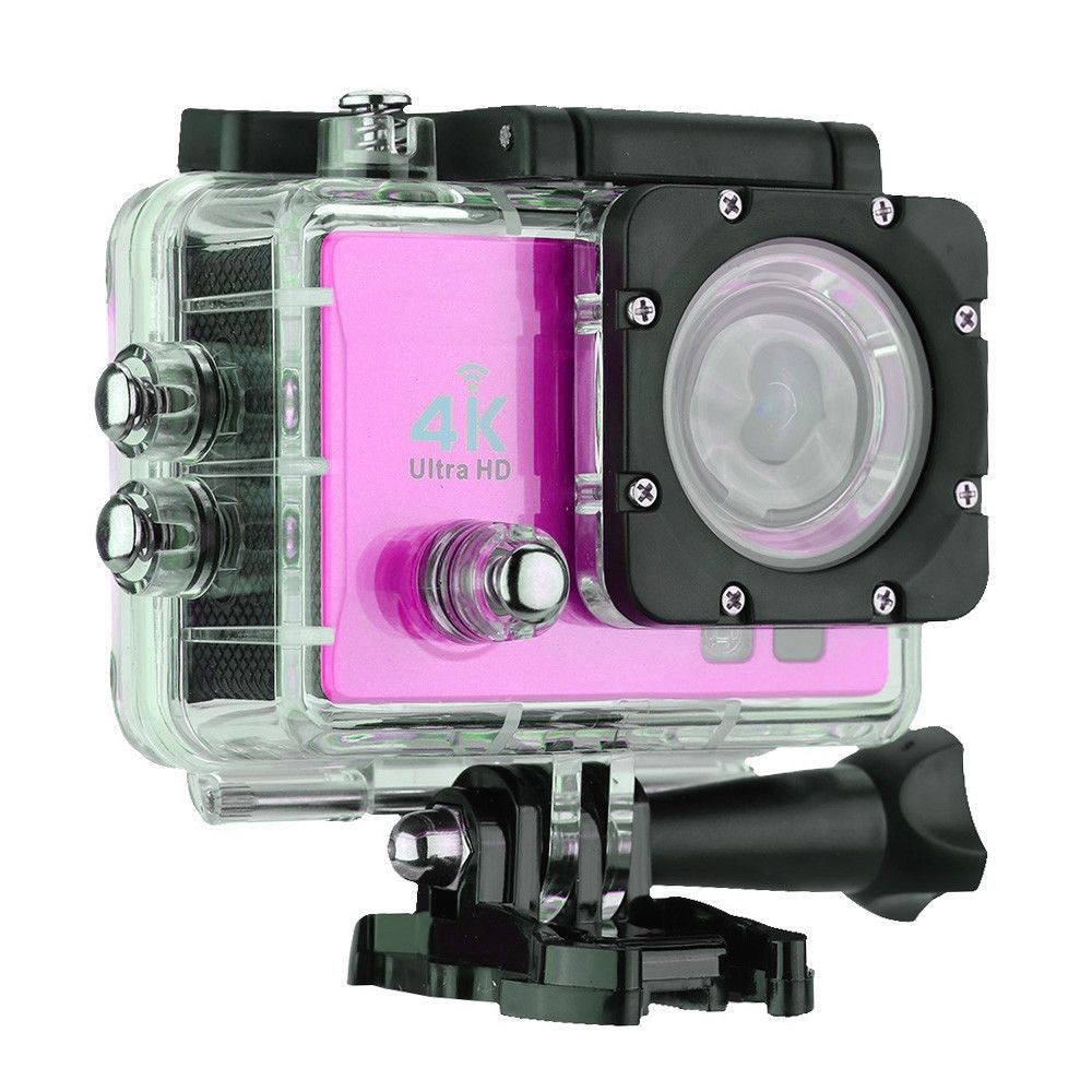 Wewoo - Caméra sport Q3H 2.0 pouces écran WiFi Action Camera caméscope avec boîtier étancheAllwinner V3170 degrés grand angle rose rouge - Caméras Sportives