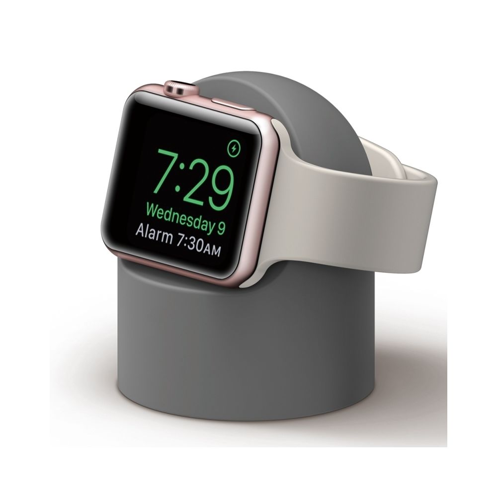 Wewoo - Support en silicone à base ronde rétro pour Apple Watch Gris - Accessoires Apple Watch