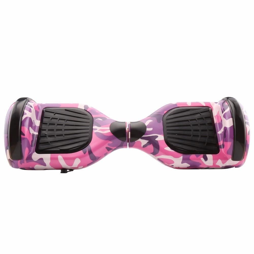 Air Rise - HOVERBOARD 6,5 POUCES LED Camouflage ROSE BLUETOOTH+ SAC+ TÉLÉCOMMANDE - Gyropode