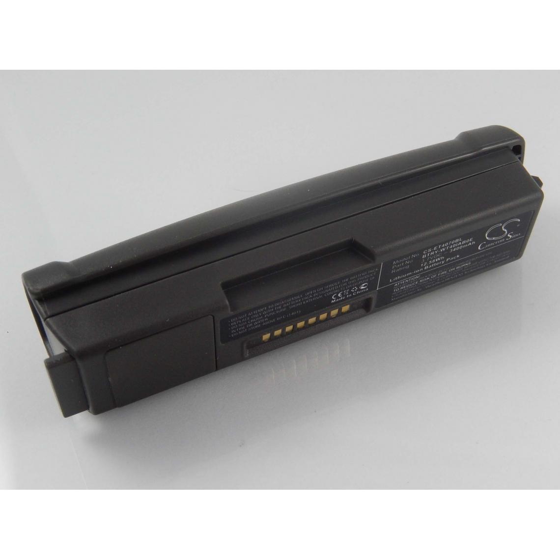 Vhbw - vhbw Batterie remplacement pour Symbol BTRY-WT40IAB0H pour scanner de code-barre POS (3400mAh, 3,7V, Li-ion) - Caméras Sportives
