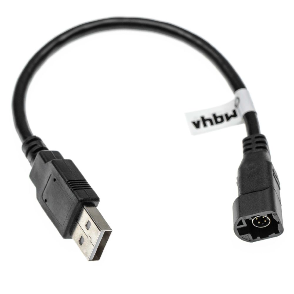 Vhbw - vhbw Adaptateur pour autoradio 4 broches avec prise USB compatible avec VW Passat B8 (2014+), Passat CC (2008+) - Caméras Sportives
