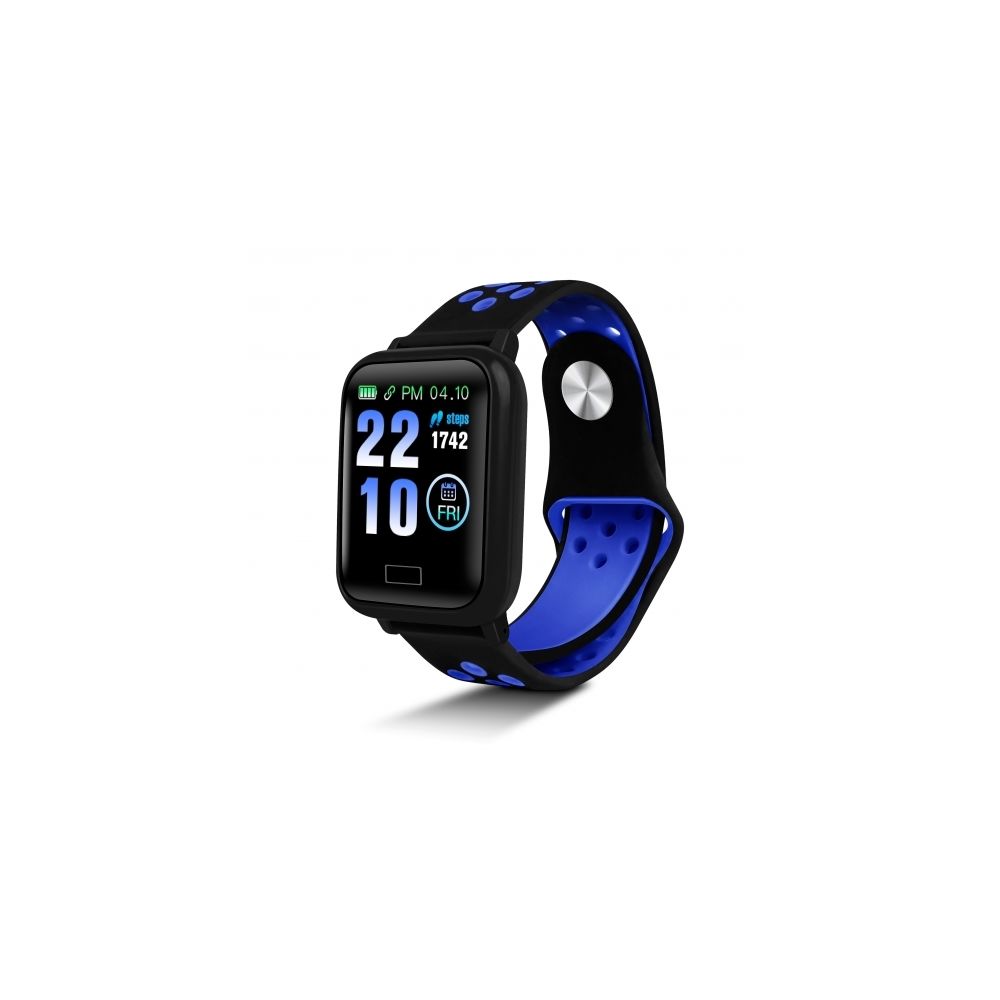 Smartek - Montre Connectée Smartwatch Smartek Sw-650 Noir/Bleu - Accessoires montres connectées