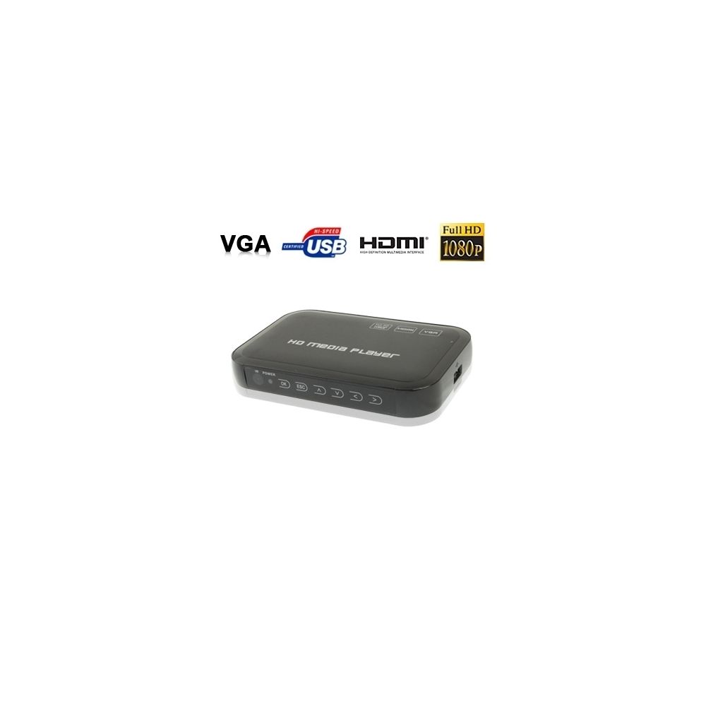 Wewoo - Passerelle multimédia noir Lecteur HD 1080p, cartes SD / MMC de - Passerelle Multimédia