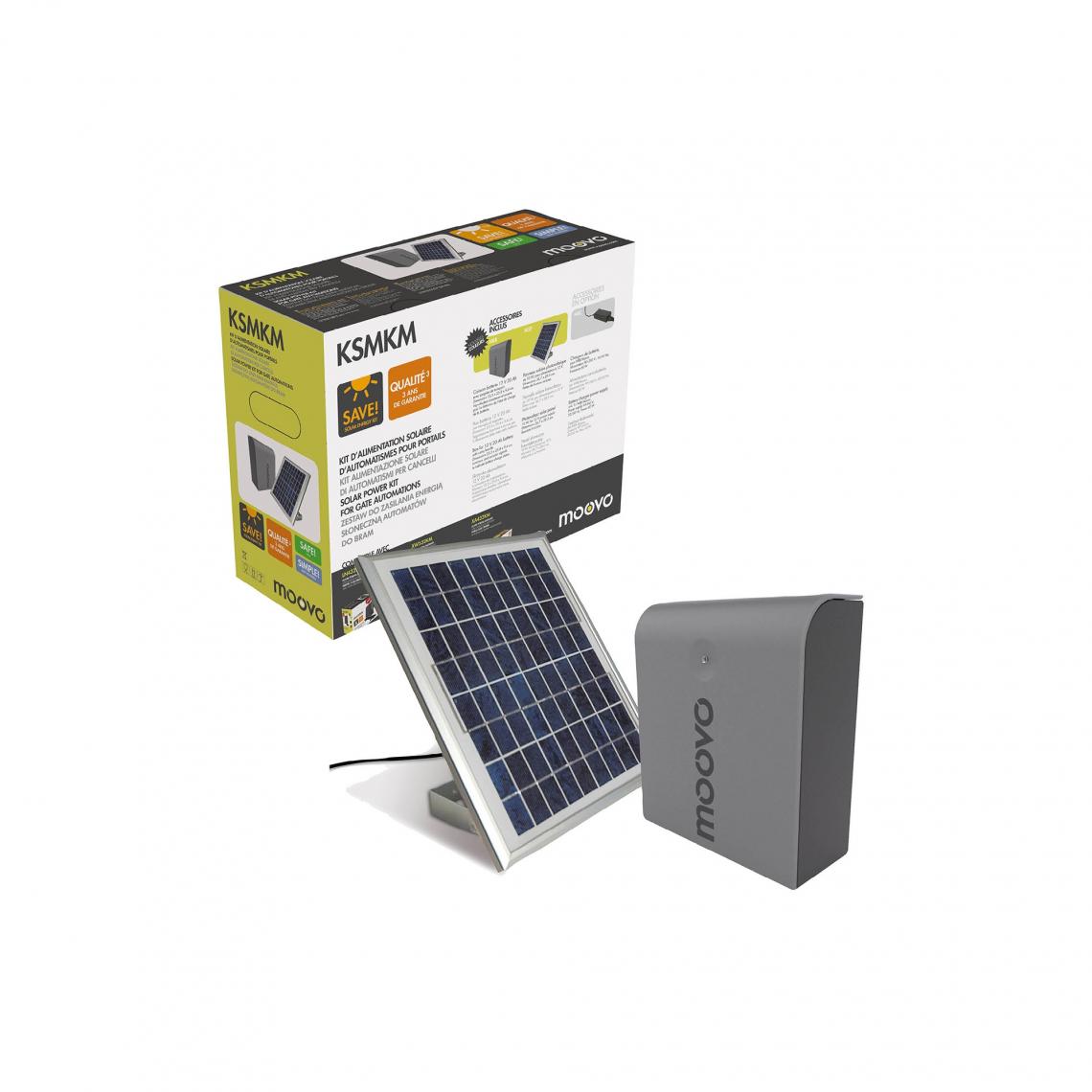 Moovo - Alimentation solaire KSMKM - Accessoires de motorisation