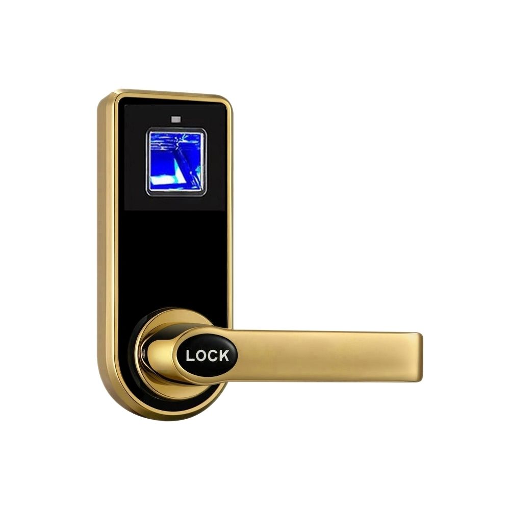 Wewoo - Serrure de porte optique à empreintes digitales OS8818Fserrure à billes remplaçablematériau en alliage de zincavec clés de mécanisme Champagne Gold - Accessoires sécurité connectée