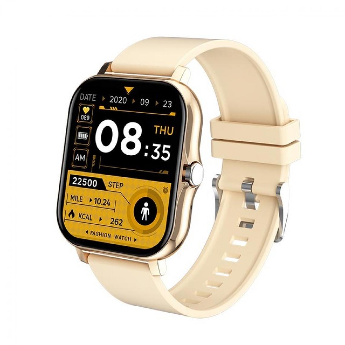 Generic - Montre connecté Femme Touch Sport montre intelligente hommes femmes fréquence cardiaque Fitness Tracker Bluetooth appel Smartwatch montre-bracelet - Montre connectée