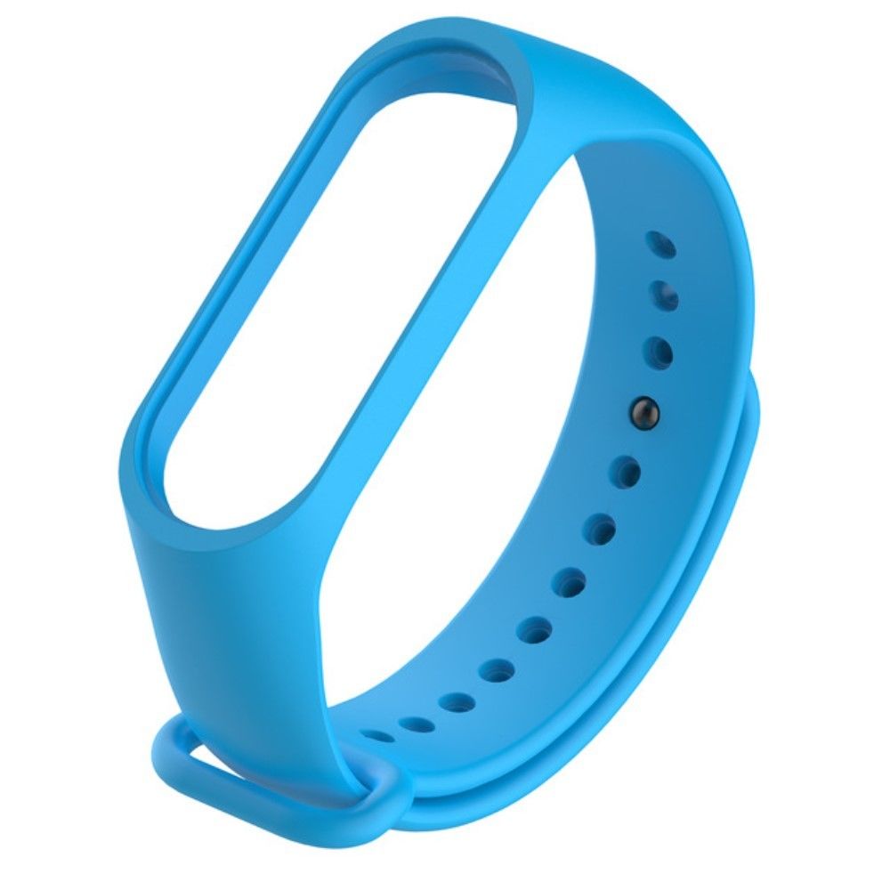 marque generique - Bracelet en silicone unicolore bleu clair pour votre Xiaomi Mi Band 4 - Accessoires bracelet connecté