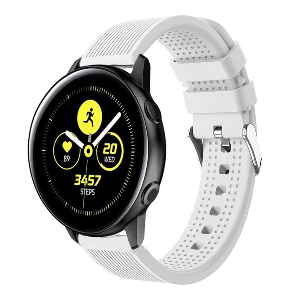 Wewoo - Bracelet pour montre connectée de en silicone avec Smartwatch Garmin Vivoactive 3 blanc - Bracelet connecté