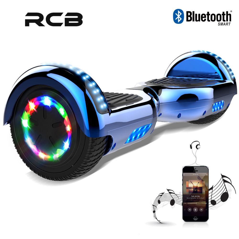 Rcb - Hoverboard 6.5 Pouces, Self Balance Scotter Electrique, Roues LED Light, Bluetooth, Moteur 700W - Gyropode