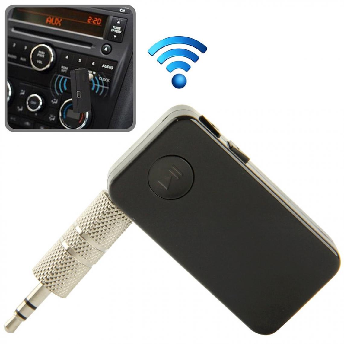 Wewoo - Pour iPhone, Galaxy, Huawei, Xiaomi, noir Google, LG, HTC et autres smartphones récepteur de musique Bluetooth voiture avec sortie stéréo, distance sans fil: 10m, - Passerelle Multimédia