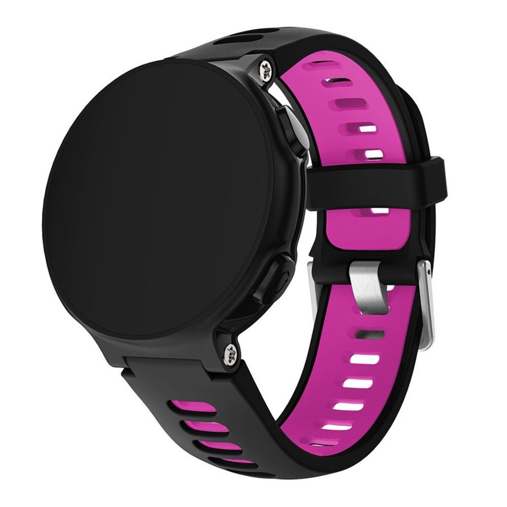 Wewoo - Bracelet pour montre connectée de en silicone Smartwatch Garmin Forerunner 735XT Rose rouge - Bracelet connecté