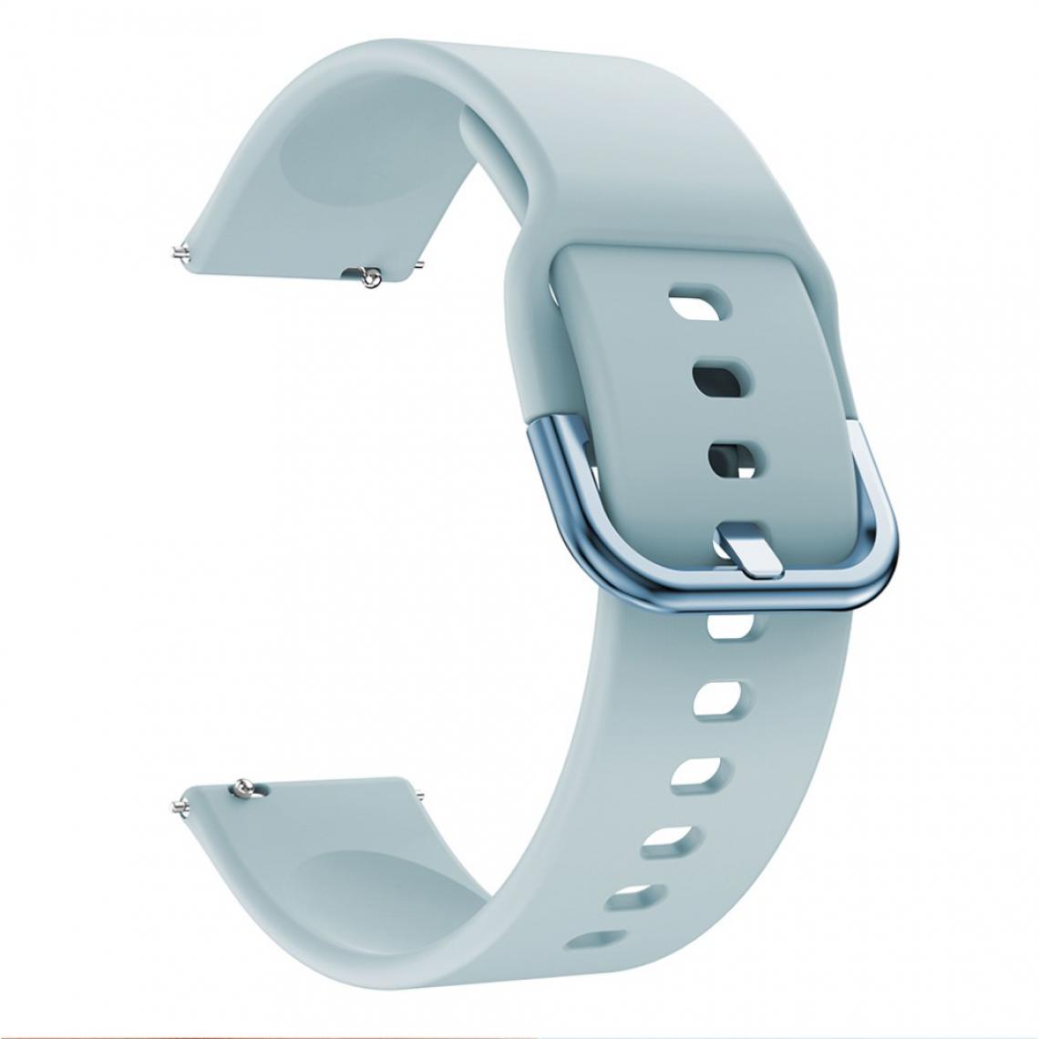 Other - Bracelet en silicone Couleur unie de 20 mm bleu clair pour votre Polar Ignite - Accessoires bracelet connecté