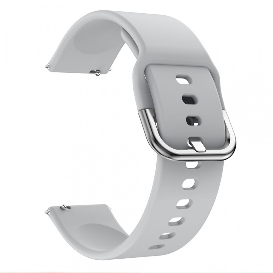 Other - Bracelet en silicone Couleur unie gris pour votre Garmin Vivoactive 4S/Vivomove 3S - Accessoires bracelet connecté