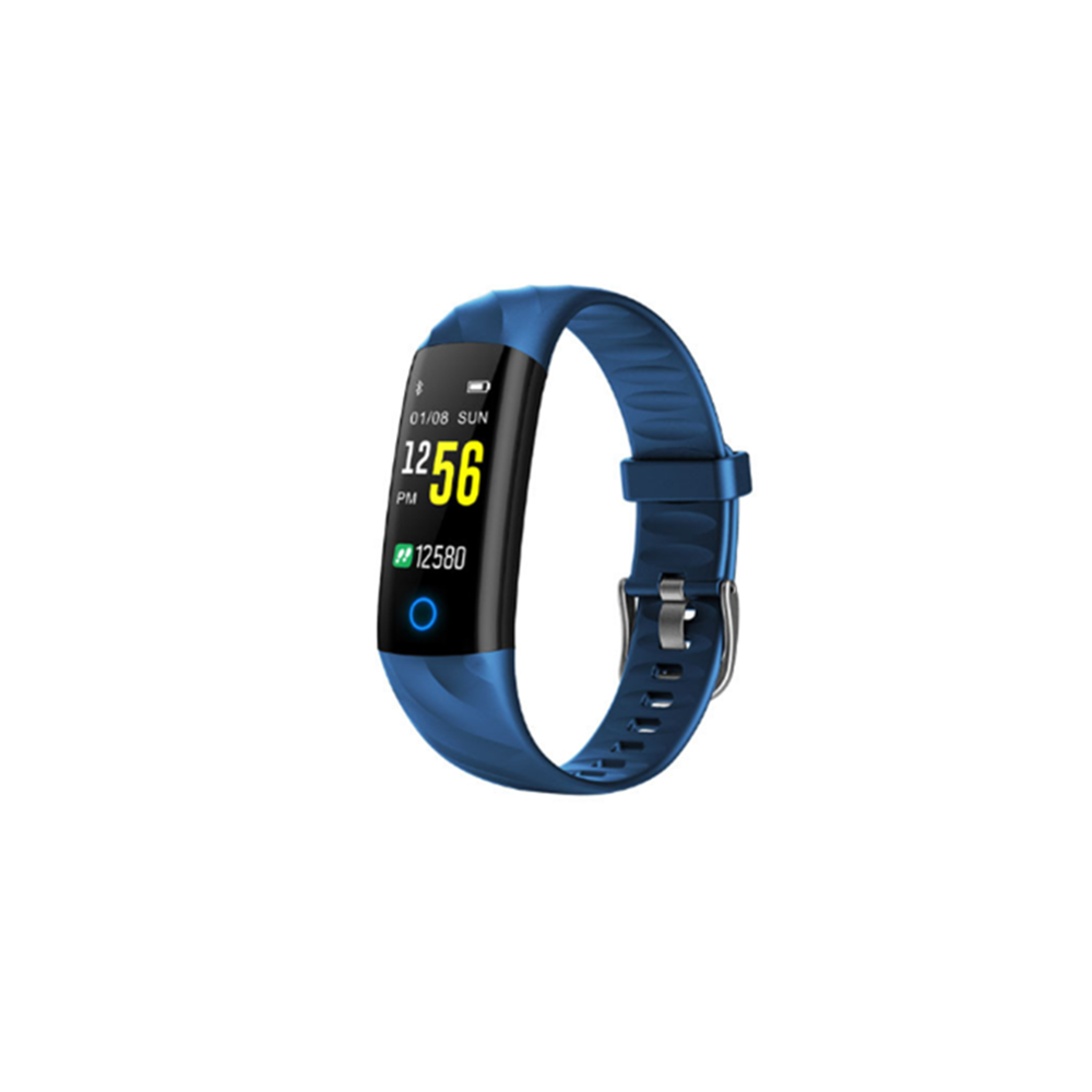 Generic - Bluetooth Smart Watch avec moniteur de fréquence cardiaque, Fitness Tracker bleu - Montre connectée