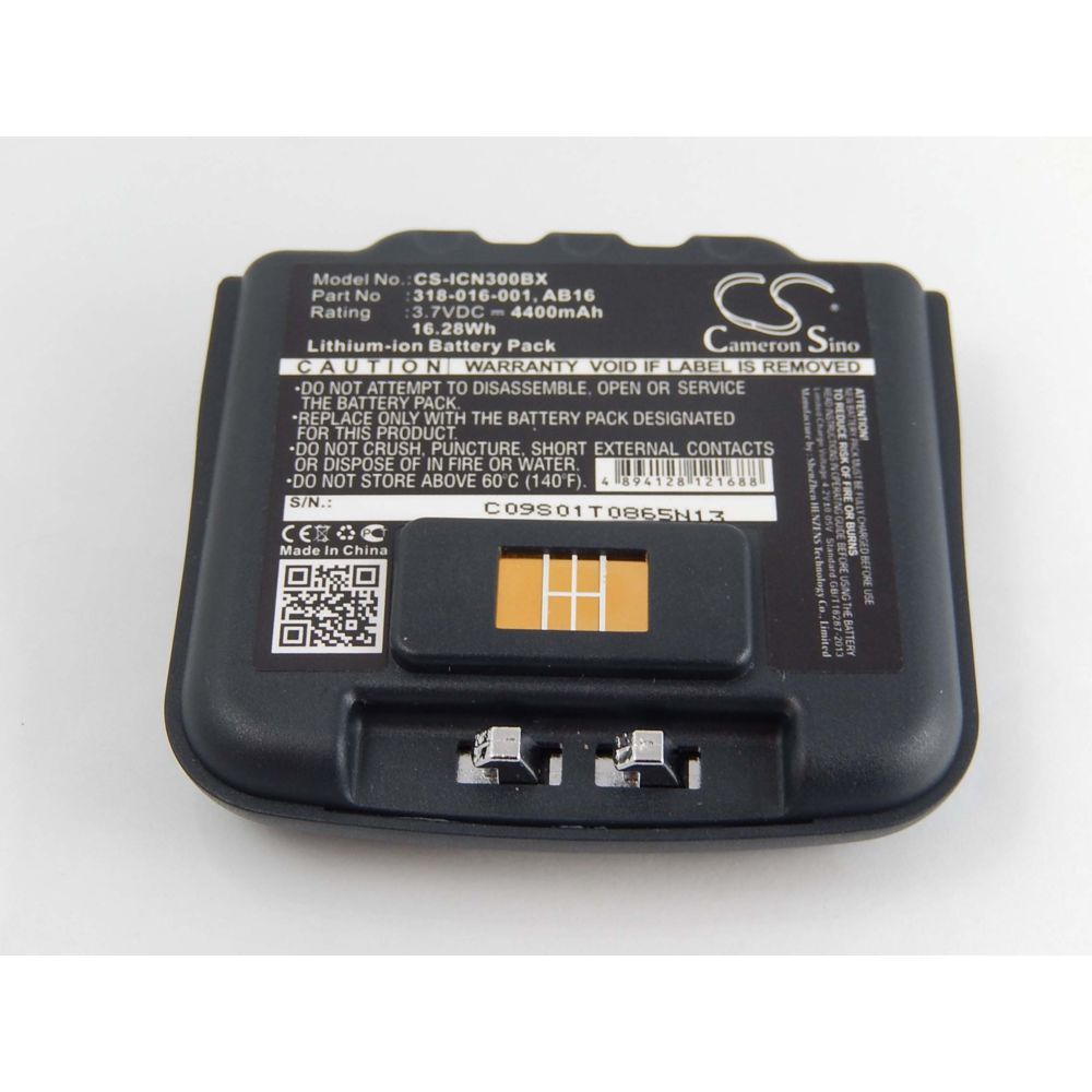 Vhbw - vhbw Li-Ion batterie 4400mAh (3.7V) pour lecteur code barre Intermec CN3, CN3E, CN4, CN4E comme 318-016-001, 318-016-002, AB15, AB16, AB9. - Caméras Sportives