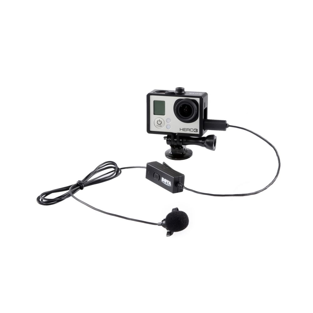 Wewoo - Pour GoPro HERO4 / 3 noir + / 3 BY-GM10 Micro 5 Broches Omni-directional Audio Lavalier Microphone à Condensateur avec Pince à Cravate - Caméras Sportives