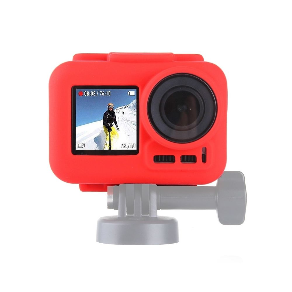 Wewoo - Etui de protection en silicone pour Action Osmo avec cadre Rouge - Caméras Sportives