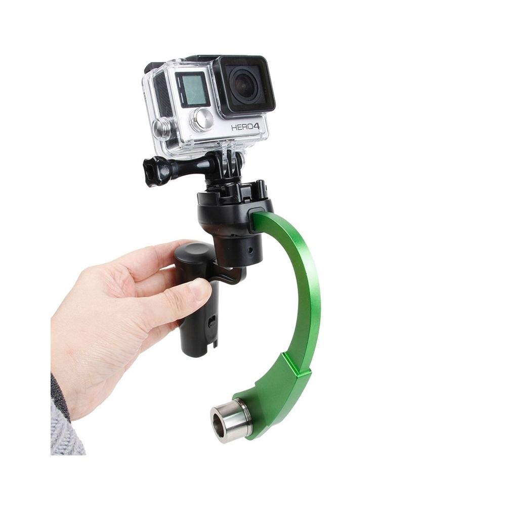 Wewoo - Stabilisateur vert pour GoPro HERO4 / 3 + / 3 spécial Bow Type Balancer Selfie Bâton Monopode Mini Trépied - Caméras Sportives