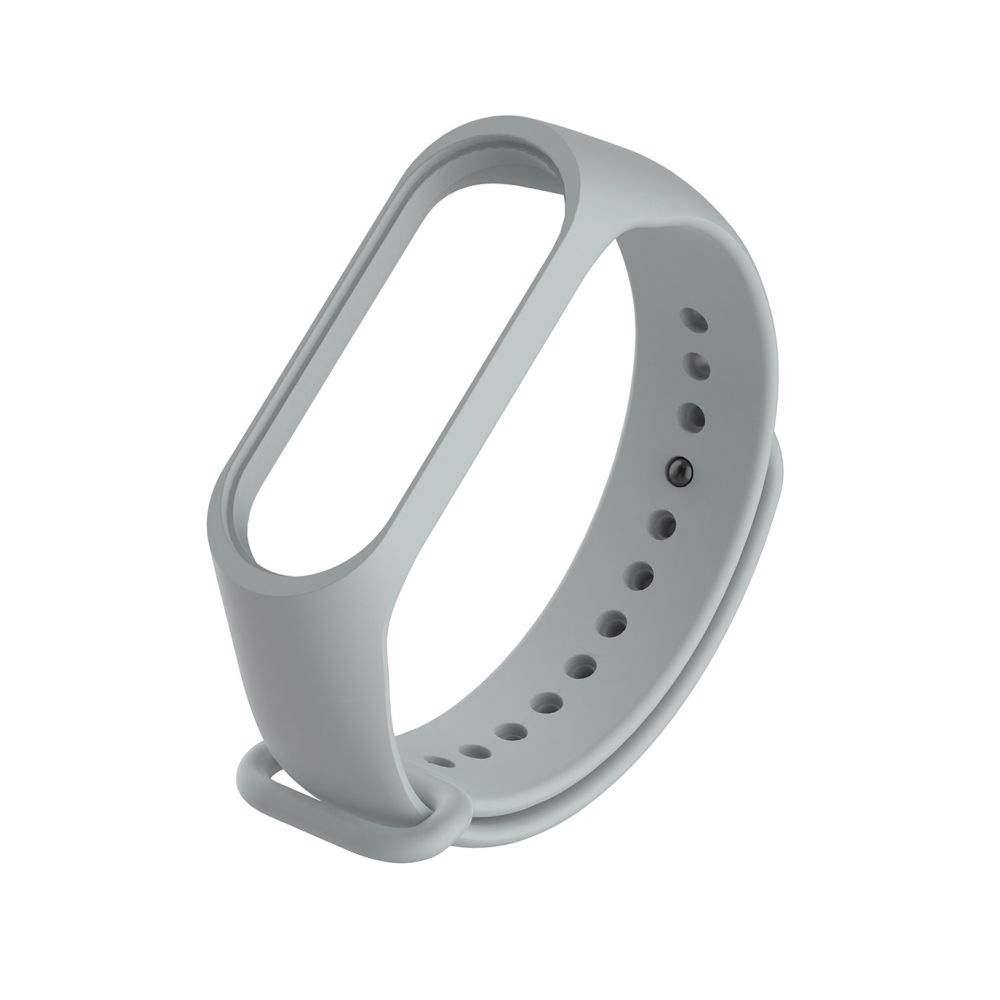 Wewoo - Bracelet montre bracelet en caoutchouc silicone bracelet poignet remplacement de la bande pour Xiaomi Mi bande 3 (gris) - Bracelet connecté