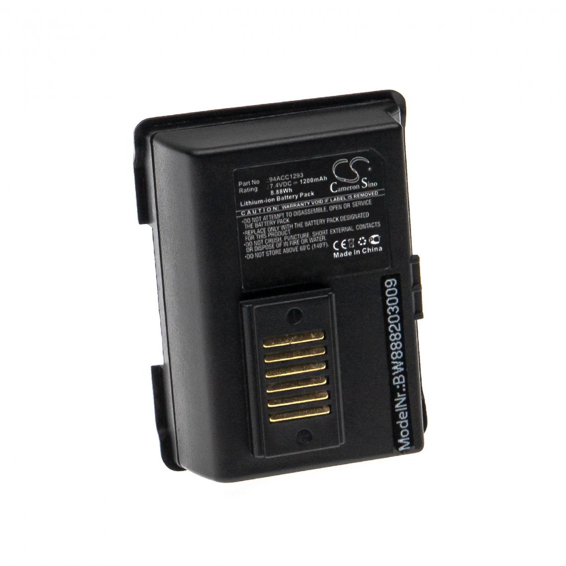 Vhbw - vhbw Batterie compatible avec Datalogic 001-101, Jet scanner de code-barre POS (1200mAh, 7,4V, Li-ion) - Caméras Sportives