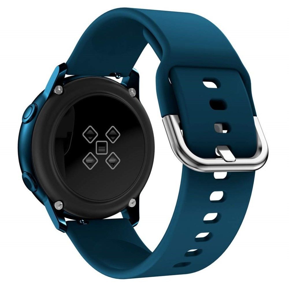 marque generique - Bracelet en silicone 20mm bleu foncé pour votre Garmin Move Luxe/Move Style/Move 3/Move Venu - Accessoires bracelet connecté