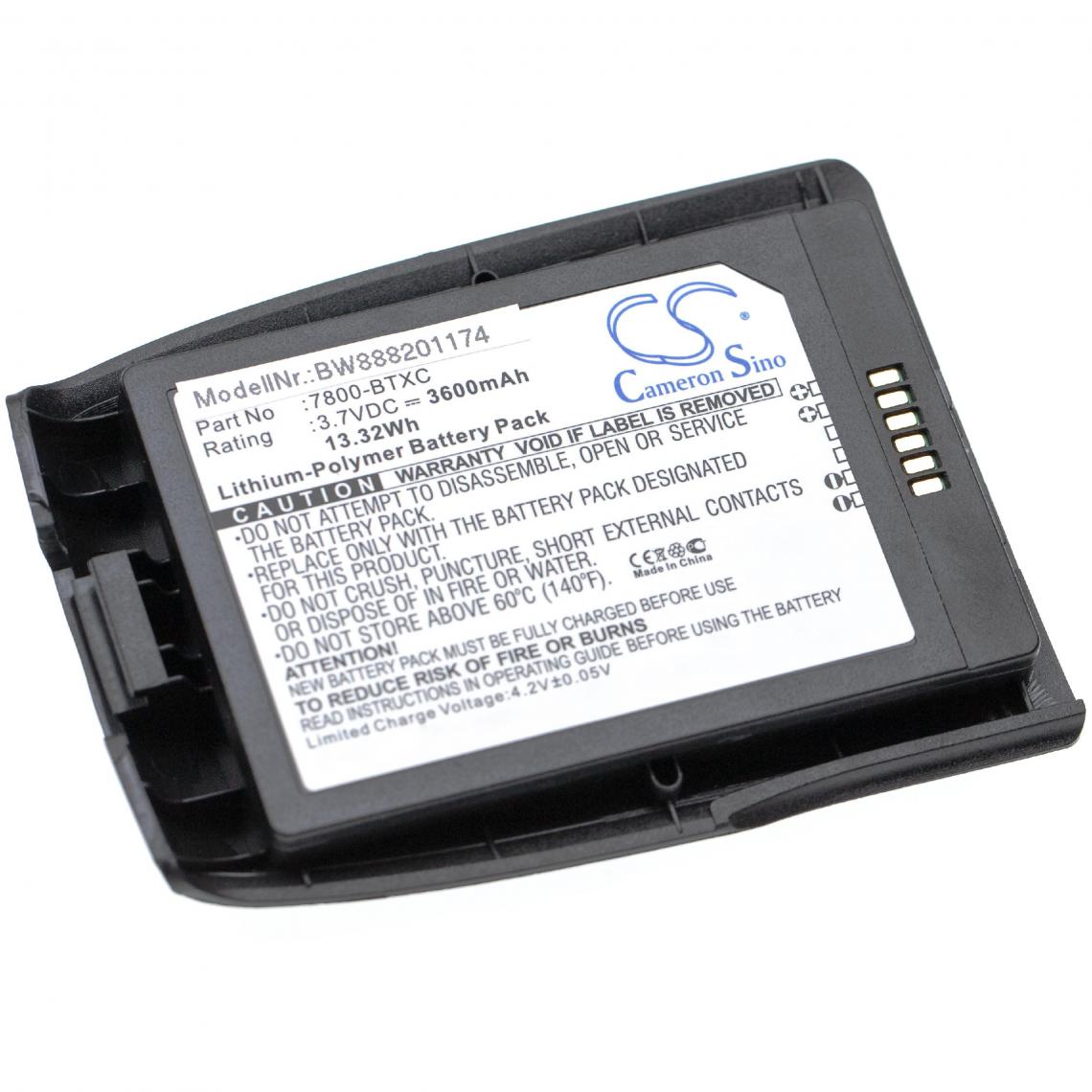 Vhbw - vhbw batterie compatible avec Dolphin 7800 scanner portable handheld (3600mAh, 3,7V, Li-Polymère) - Caméras Sportives