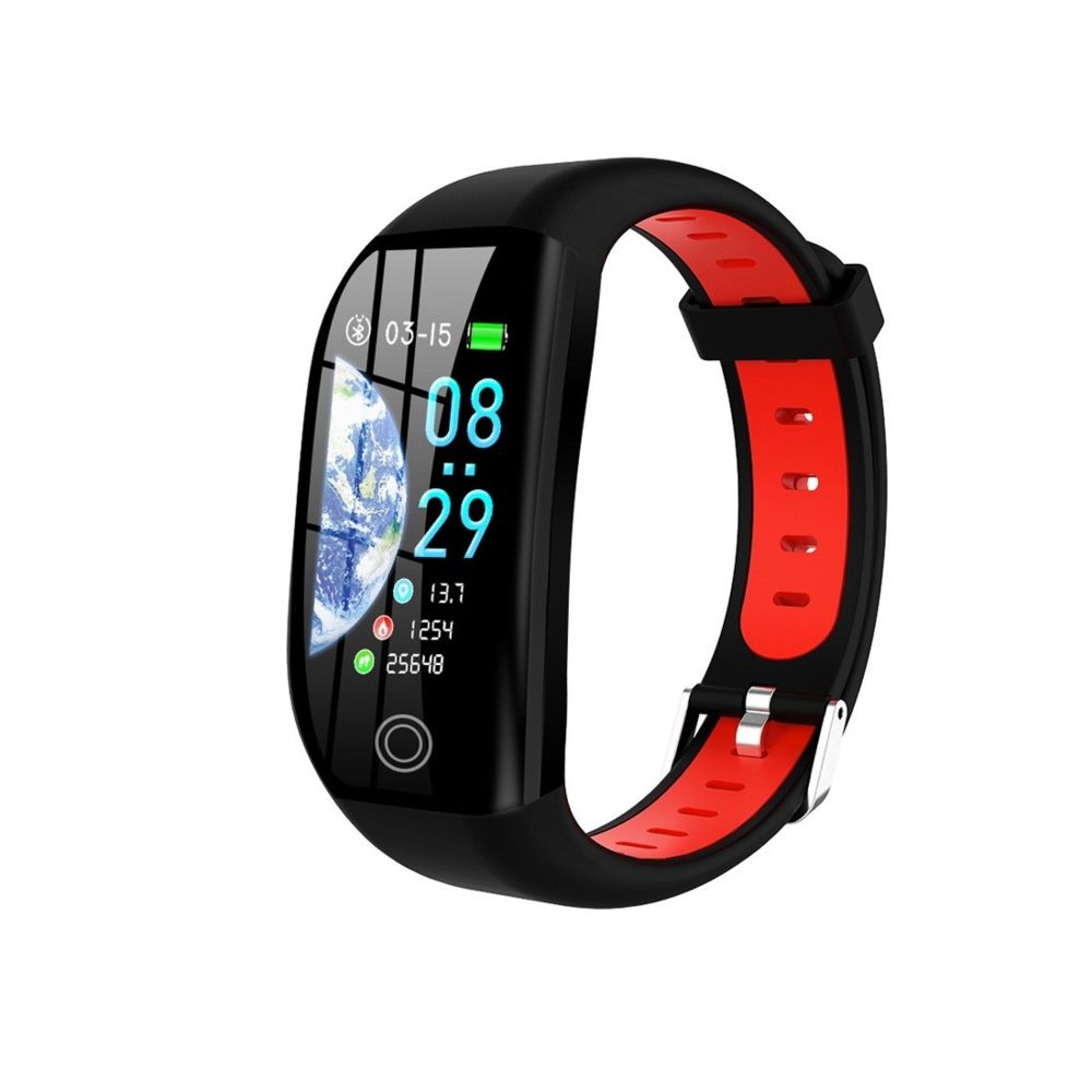 Wewoo - Bracelet connecté Smartwatch F21 avec écran couleur TFT de 1,14 poucesrappel d'appel de soutien / surveillance de la fréquence cardiaque / de la pression artérielle / du sommeil / de l'oxygène dans le sang noir rouge - Bracelet connecté