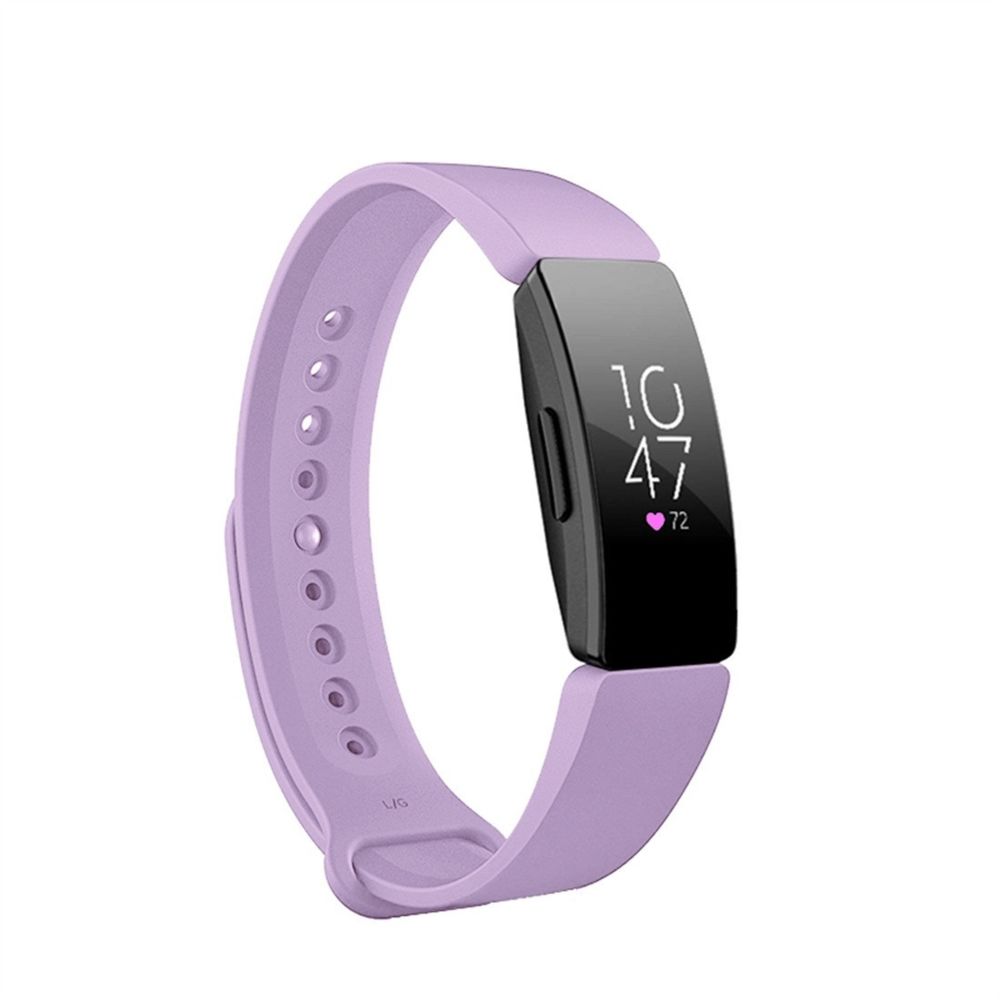 Wewoo - Bracelet pour montre connectée Smartwatch avec à poignet à fixation rapide Fitbit Inspire HR violet clair - Bracelet connecté