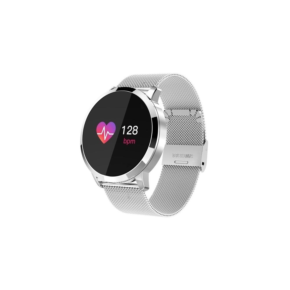 Wewoo - Montre connectée Smartwatch Écran couleur OLED, mode, intelligente IP67, moniteur de fréquence cardiaque / pression artérielle / oxygène / forme physique (bracelet en argent) - Montre connectée