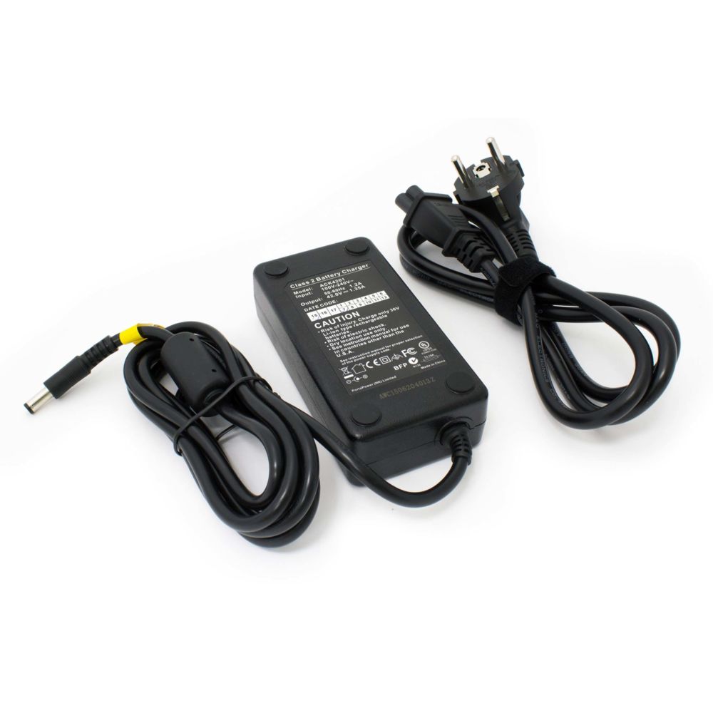 Vhbw - vhbw 220V Chargeur d'alimentation Câble de chargement 60W pour e-Bike, Pedelec, vélo électrique de Aldi, Lidl comme HP1202L3. - Vélo électrique