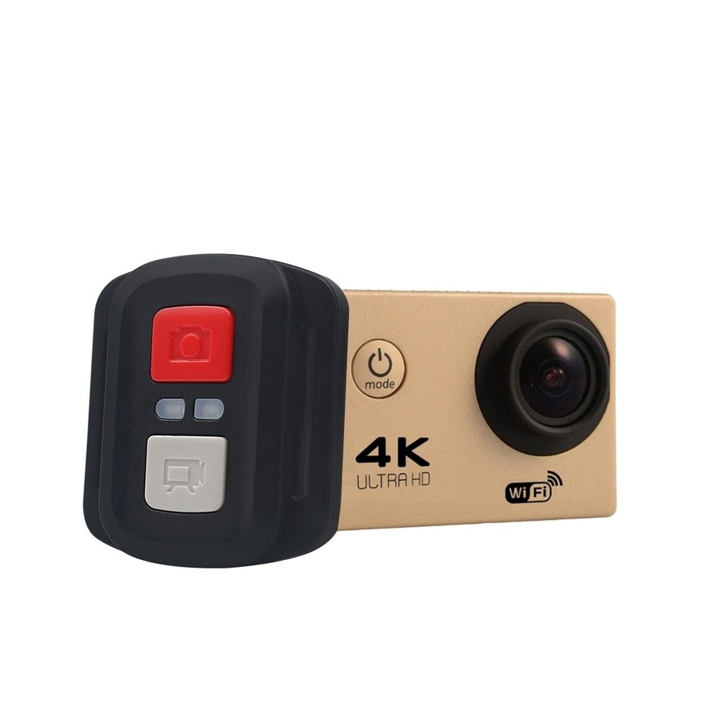 Wewoo - Caméra sport or HK2TR HD 4K WiFi avec télécommande et étui étanche écran LCD 2.0 pouces, 170 degrés un grand angle - Caméras Sportives