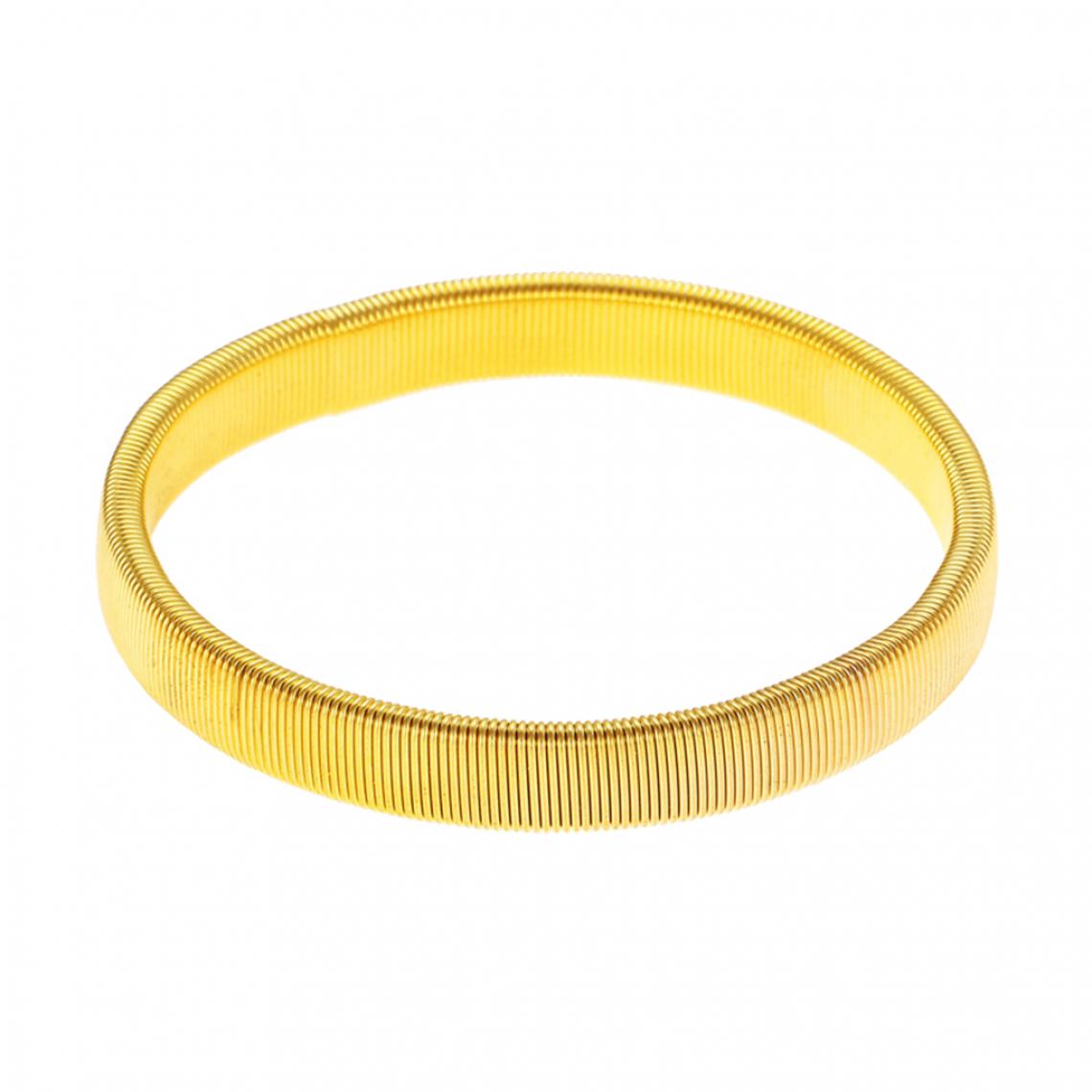 marque generique - Porte-manche pour homme Bracelet élastique en métal anti-dérapant Brassard doré - Bracelet connecté