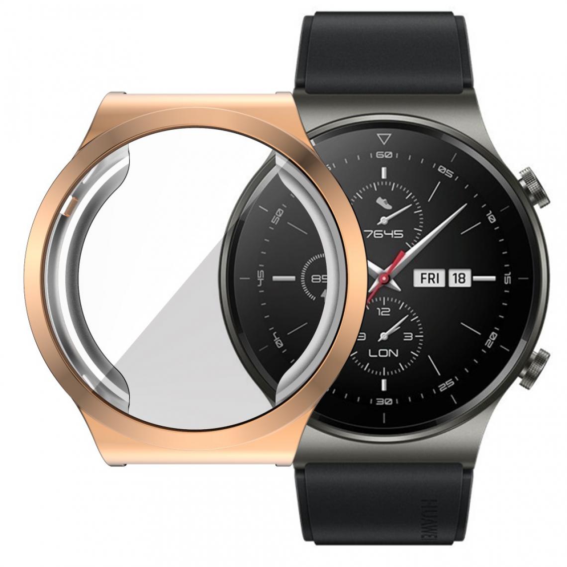 Other - Coque en TPU Couverture Galvanoplastie or rose pour votre Huawei Watch GT 2 Pro - Accessoires bracelet connecté
