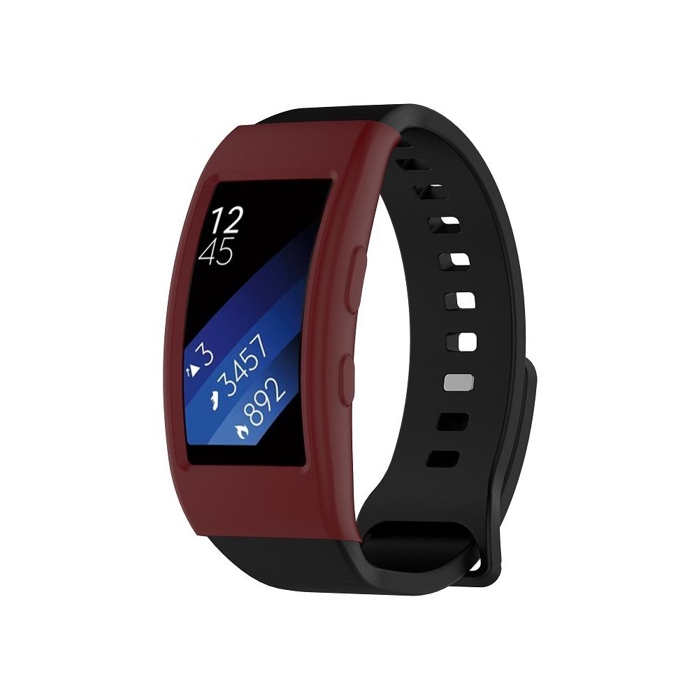 Wewoo - Protection écran Appareil portable intelligent, étui de pour montre Galaxy Gear Fit2 / Pro R360 (rouge foncé) - Accessoires montres connectées